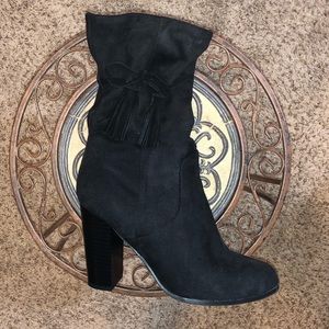 Black Target bootie